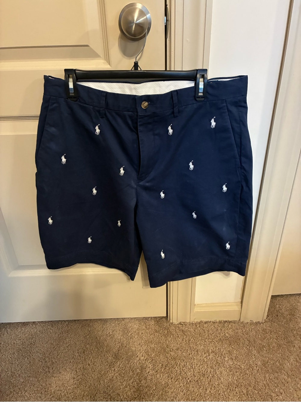 Ralph Lauren Navy Men’s Embroidered Polo Player Shorts